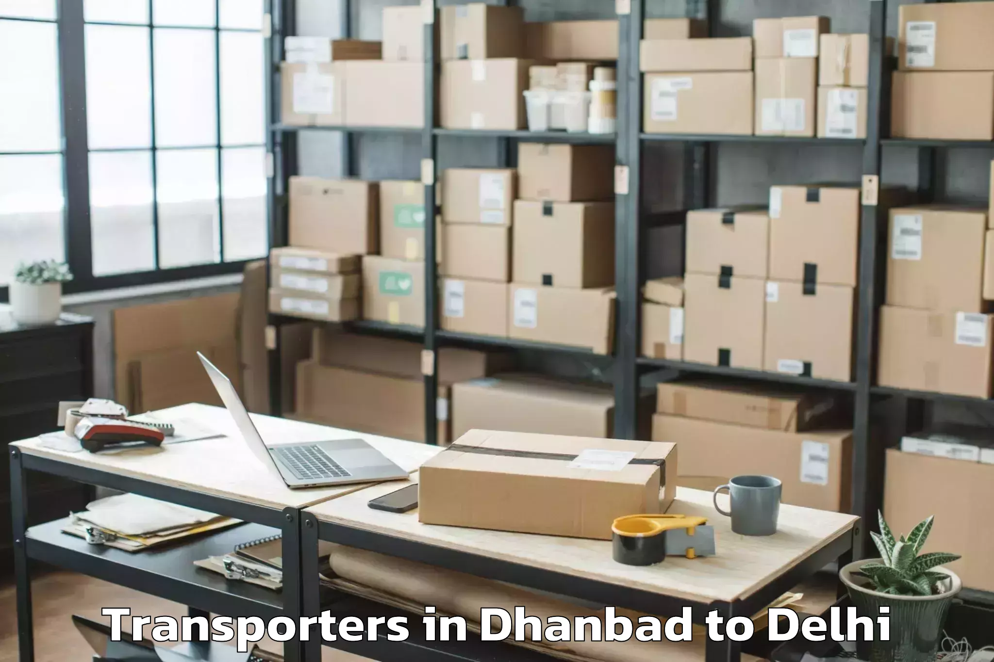 Book Your Dhanbad to East Delhi Transporters Today